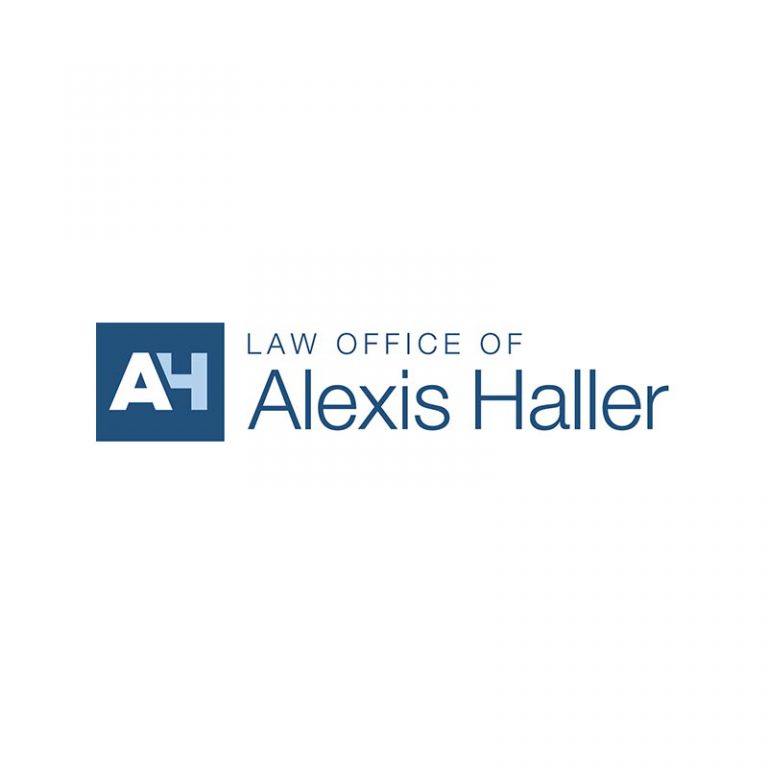 Law Office of Alexis Haller law firm logo, designed by Dan Gilroy Design