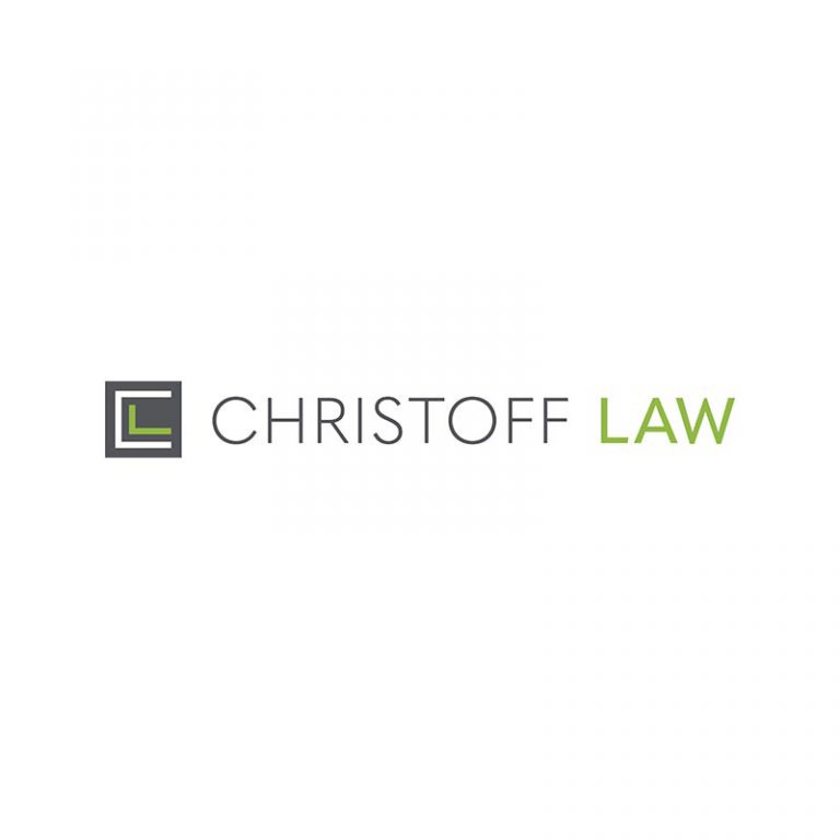 Christoff Law law firm logo, designed by Dan Gilroy Design
