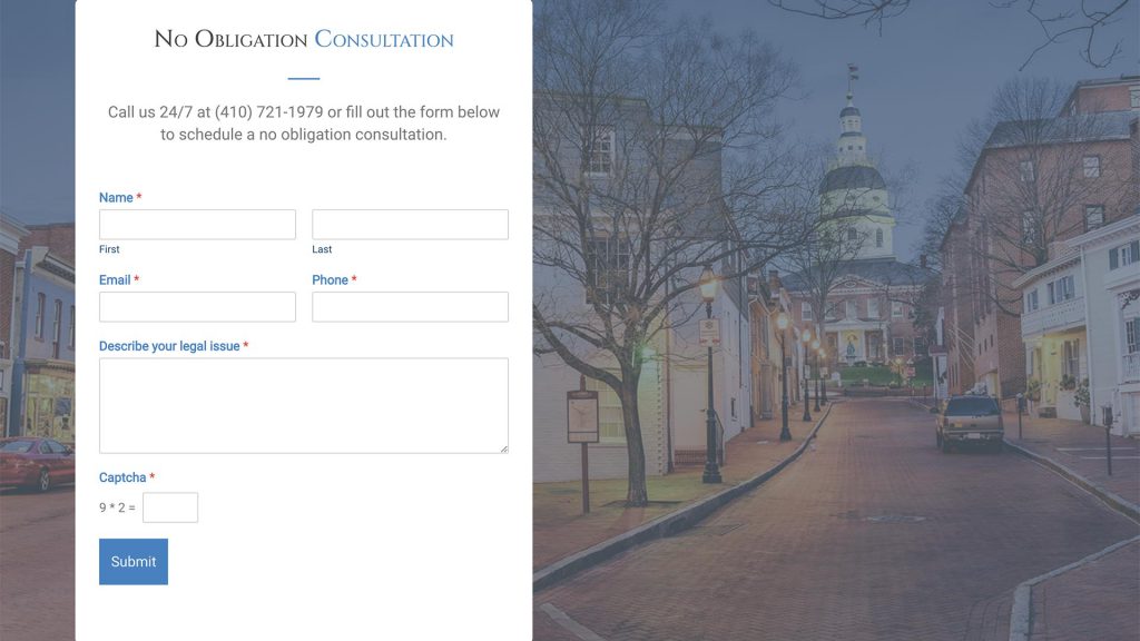 Henderson Law law firm website, site design view 4, designed by Dan Gilroy Design