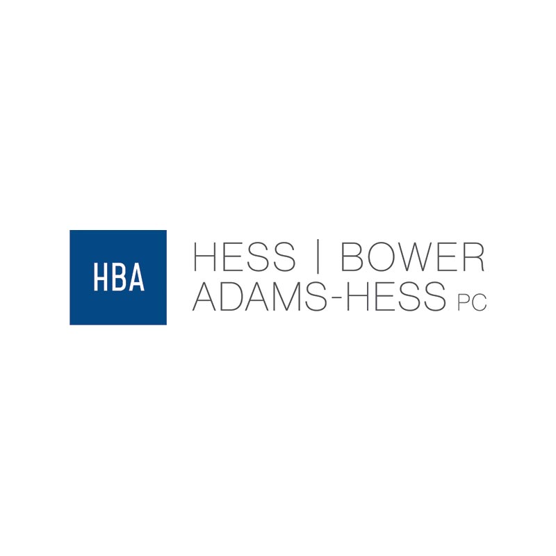 Law Firm Logo Design Example: Hess Bower Adams-Hess logo