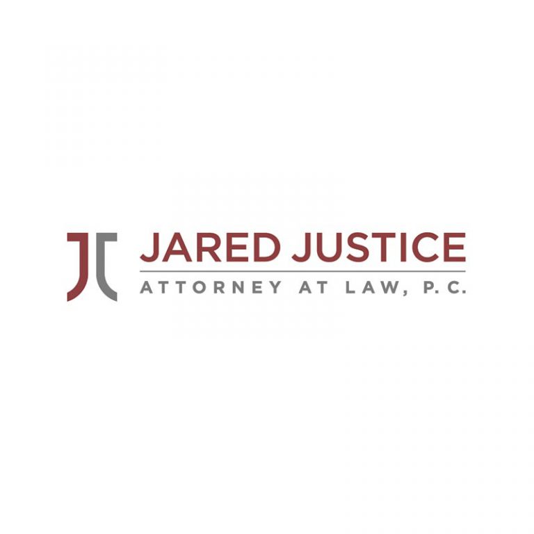 Jared Justice law firm logo, designed by Dan Gilroy Design