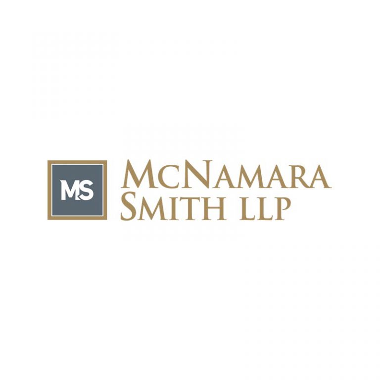McNamara Smith LLP law firm logo, designed by Dan Gilroy Design