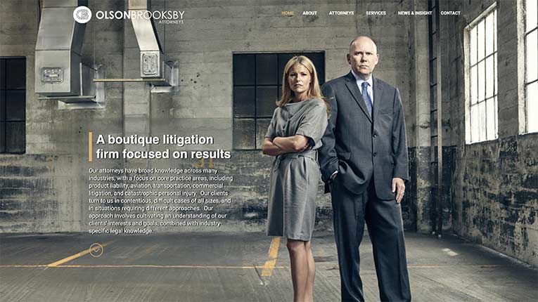 Law Firm Website Design: Olson Brooksby