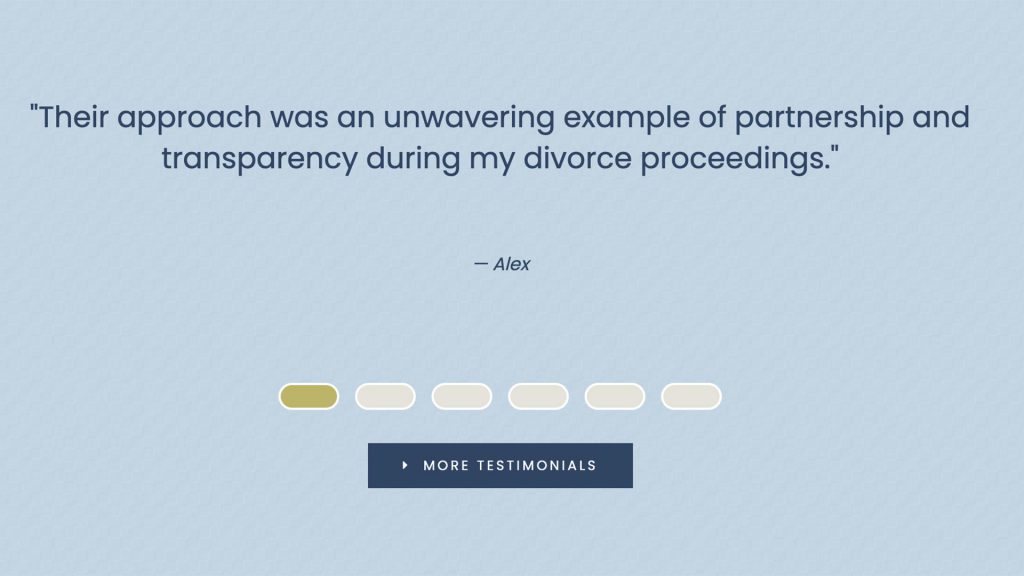 OneTec Family Law law firm website, site design view 2, designed by Dan Gilroy Design