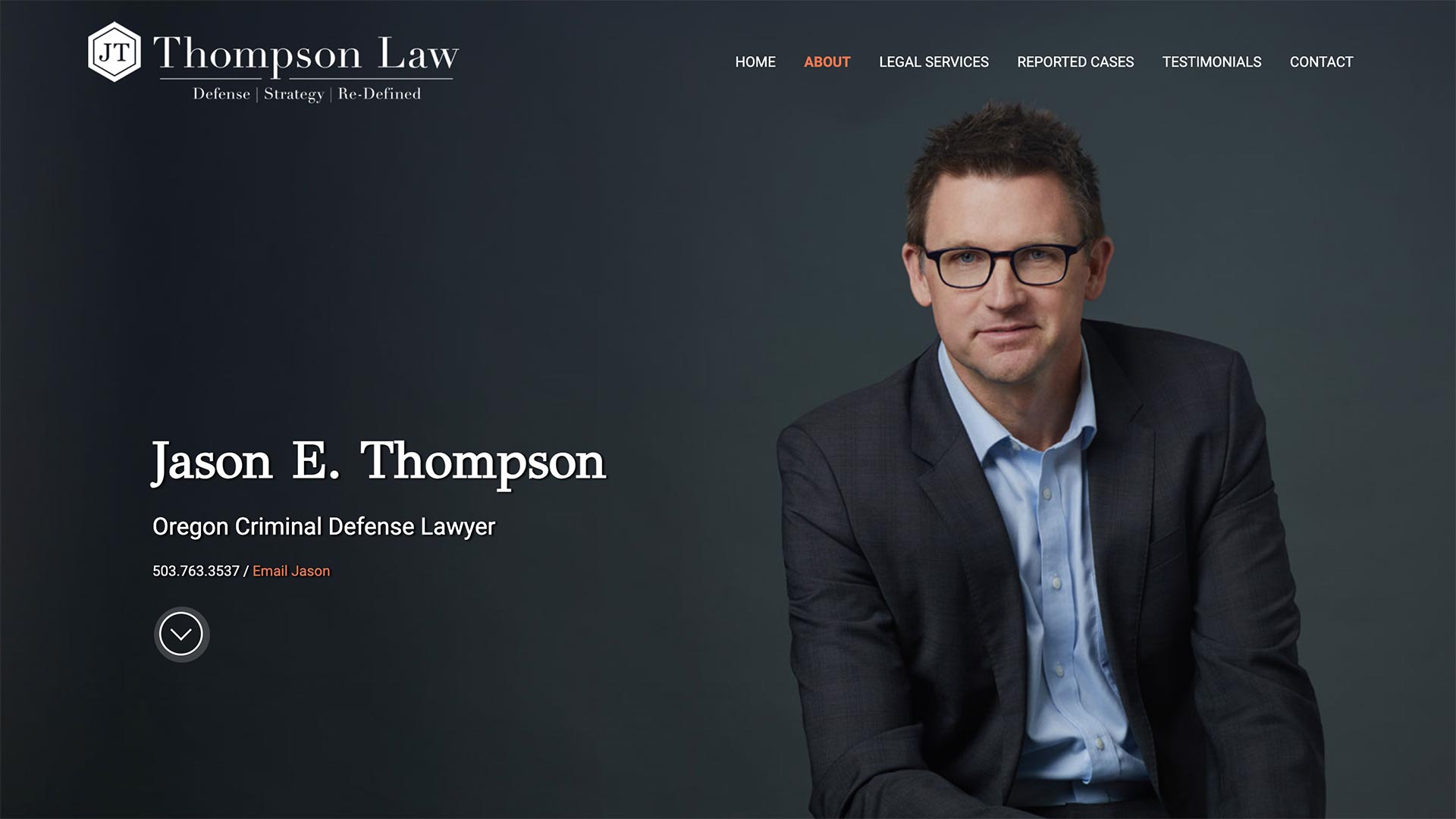 Defense Attorney Website Design: Jason Thompson