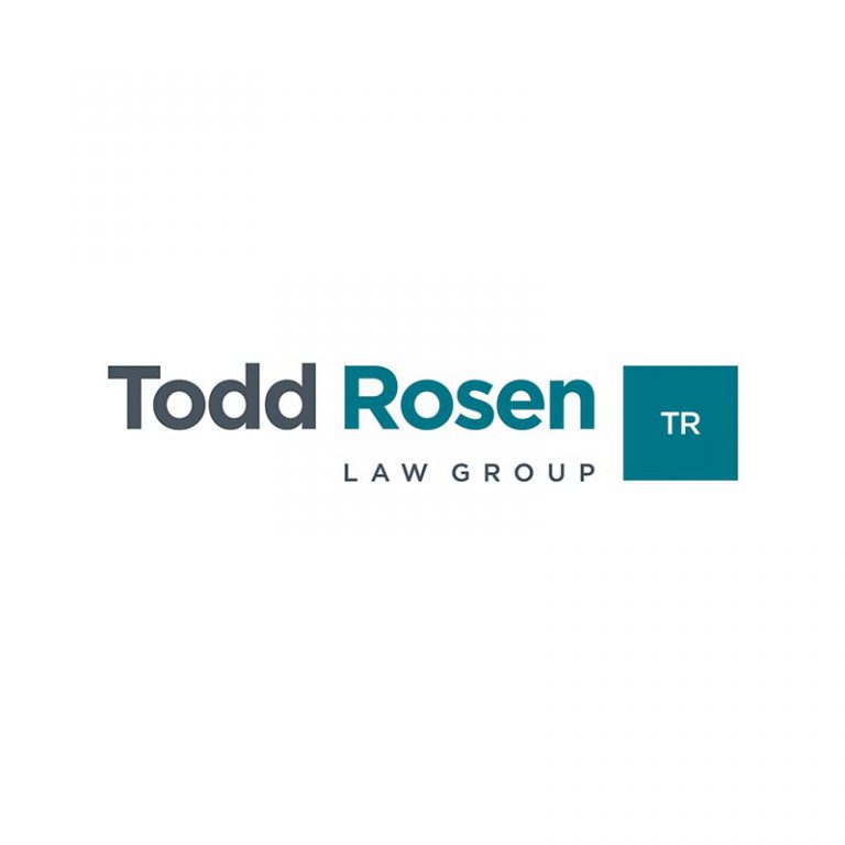 Todd Rosen Law Group law firm logo, designed by Dan Gilroy Design