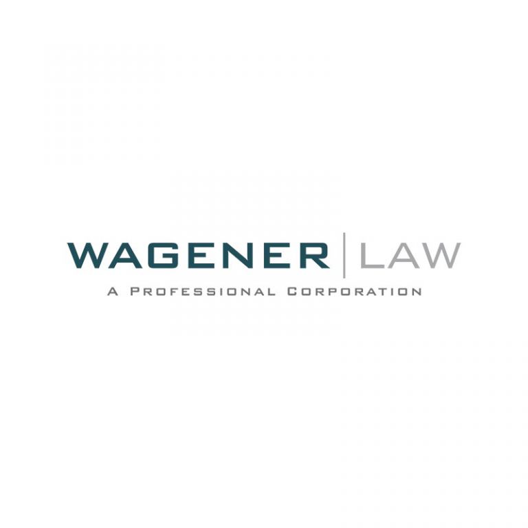Wagener Law law firm logo, designed by Dan Gilroy Design
