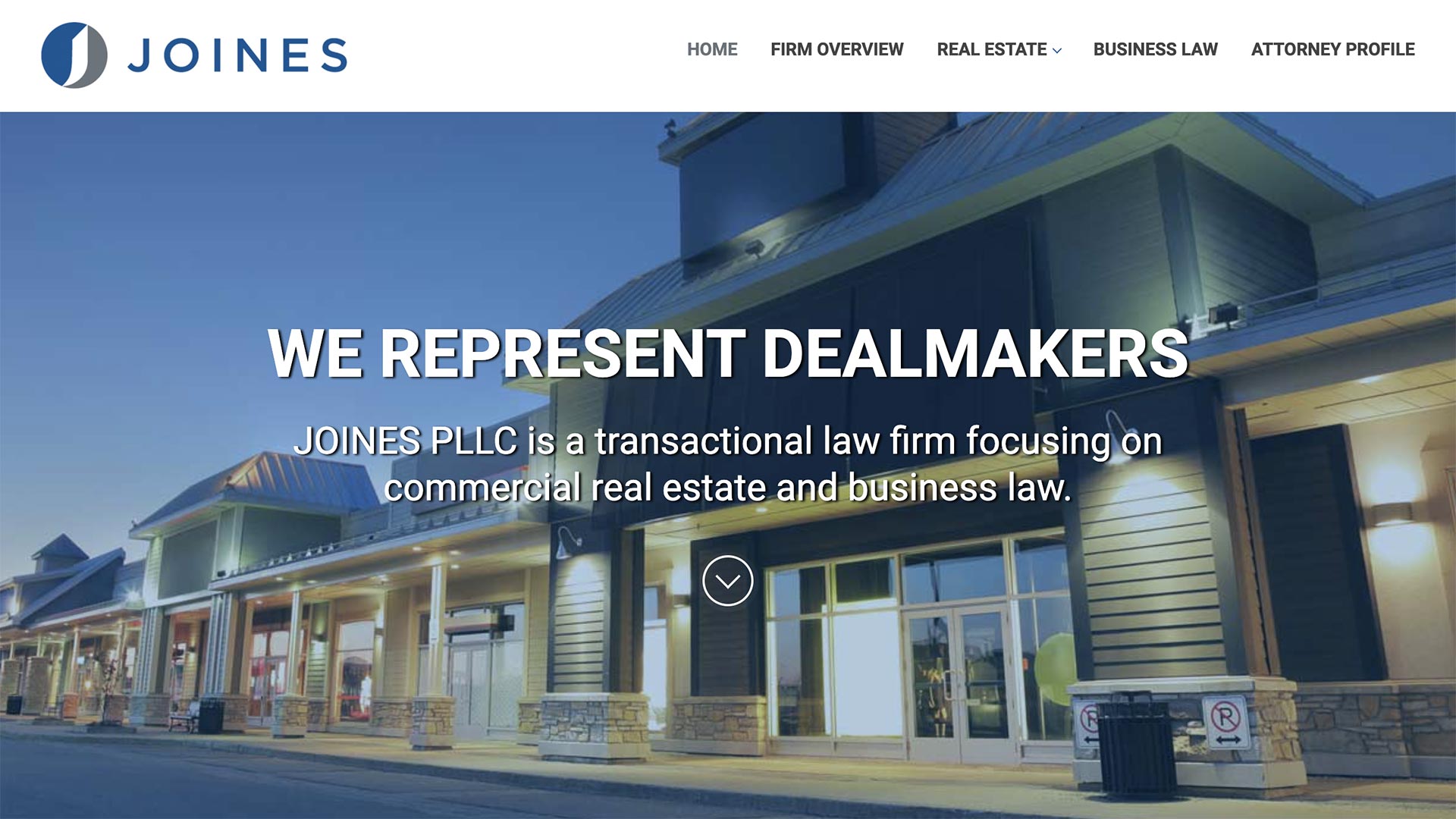 Florida Law Firm Website Example: Joines, PLLC