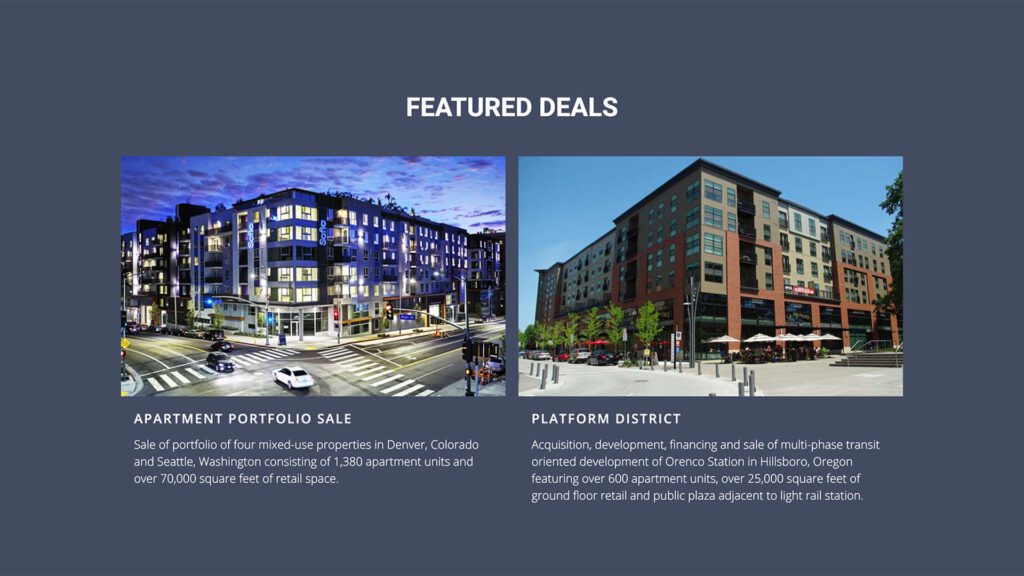 Oregon Law Group law firm website, site design view 3, designed by Dan Gilroy Design