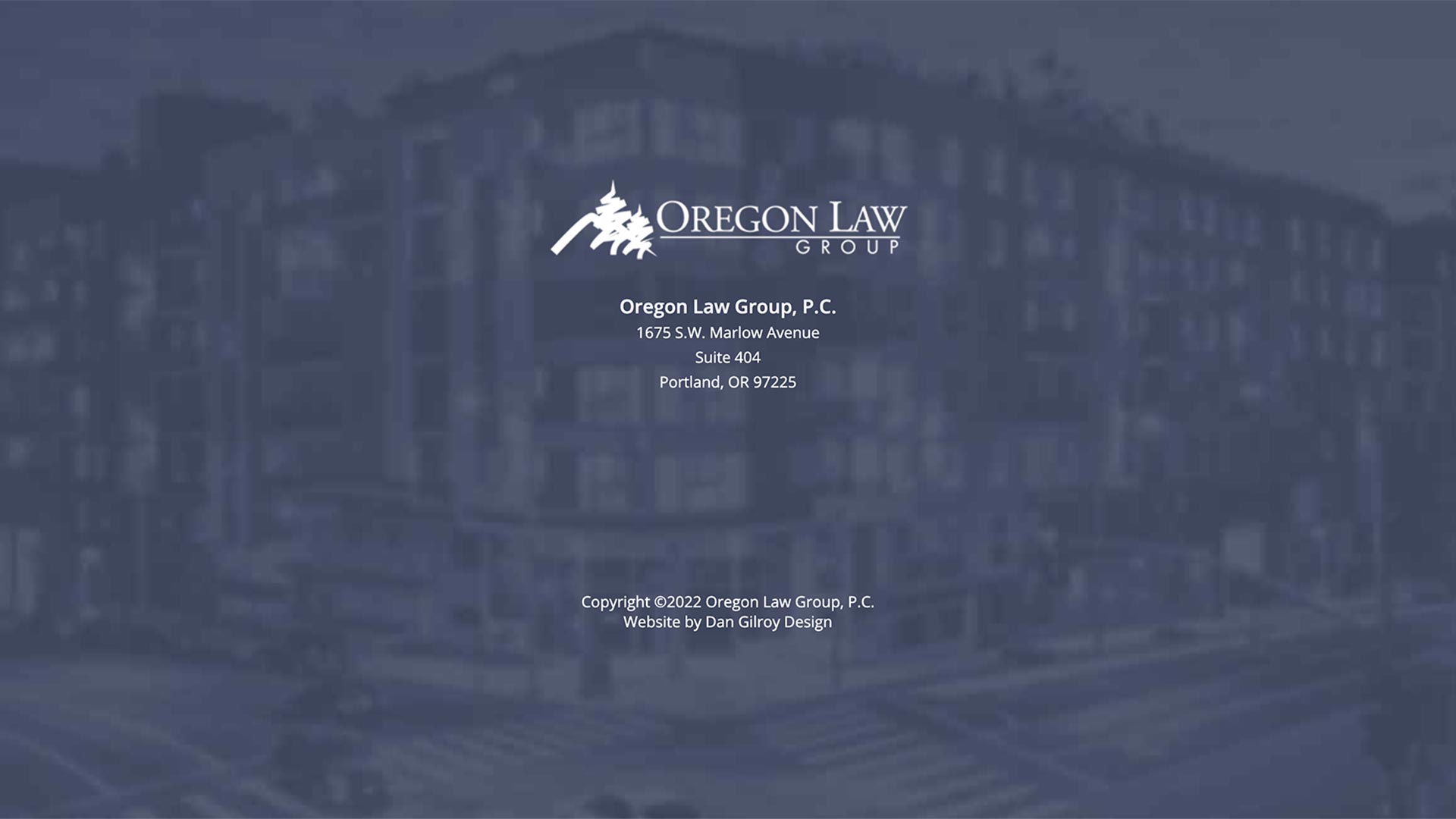 Screenshot of Oregon Law Group Website