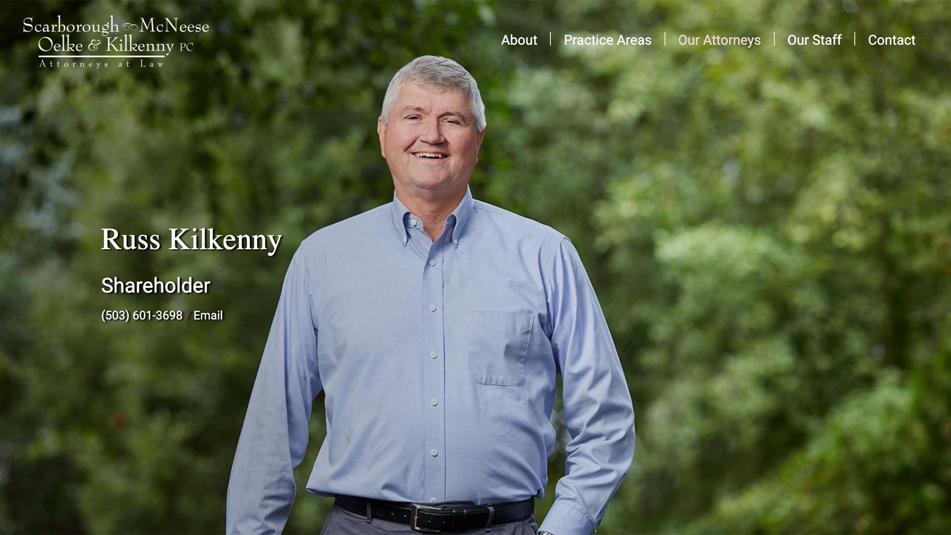 Screenshot of Scarborough McNeese Website