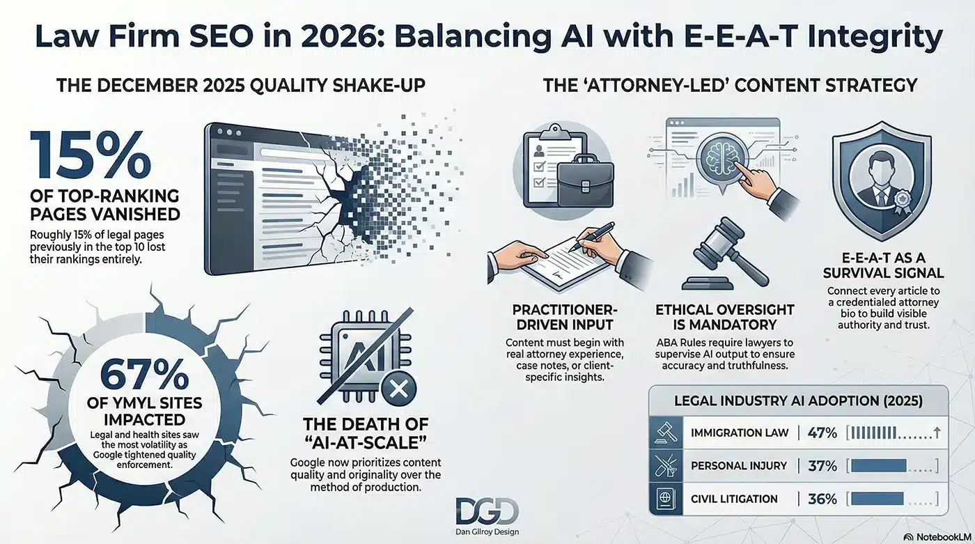 Infographic: AI Content Strategy for Law Firms in 2026