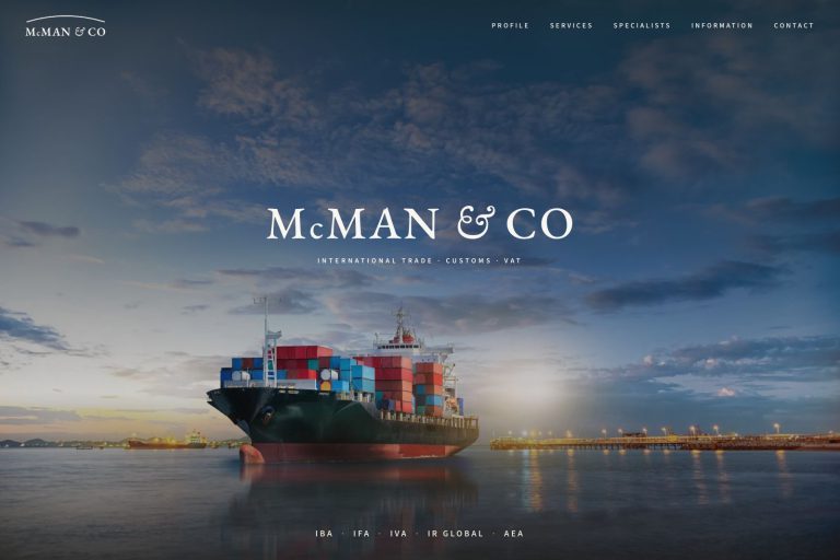 McMan & Co. law firm website, designed by Dan Gilroy Design